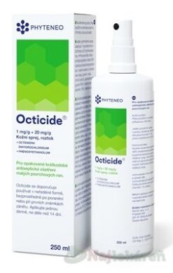 Octicide 1 mg/g + 20 mg/g dermálny roztokový sprej aer.deo.1 x 250 ml Phyteneo www.bohre.sk