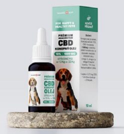 Olej konopný CBD 10% 10ml (270 kvapiek) pre stredné psy od 12kg do 22kg Swissmedhemp www.bohre.sk