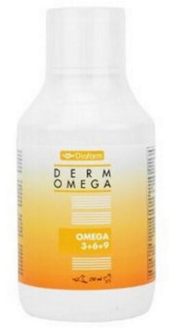 Omega 3+6+9 výživový doplnok na srsť pre psy a mačky 250ml Diafarm www.bohre.sk