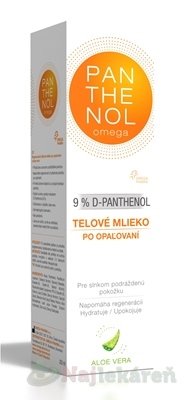 Omega Pharma Panthenol Omega telové mlieko Aloe Vera 9% 250 ml Omega Panthenol www.bohre.sk