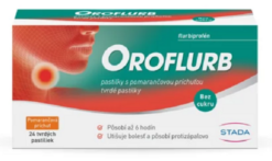 Oroflurb pastilky s pomarančovou príchuťou pas.ord. 24 x 8,75 mg Stada www.bohre.sk