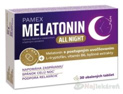 PAMEX Melatonín all night 30 tabliet Sirowa Slovakia www.bohre.sk