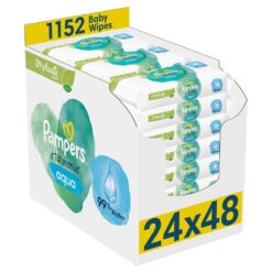 PAMPERS Obrúsky vlhčené Harmonie Aqua Plastic Free 24x48 ks PAMPERS www.bohre.sk