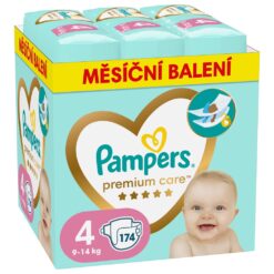 PAMPERS Plienky jednorázové Premium Care veľ. 4 (174 ks) 9-14 kg - mesačné balenie PAMPERS www.bohre.sk