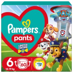 PAMPERS Plienky nohavičkové Active Baby Pants Paw Patrol veľ. 6 (14-19 kg)  60 ks PAMPERS www.bohre.sk