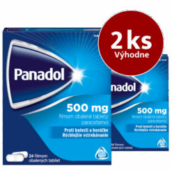 PANADOL 500 mg proti bolesti a horúčke 24 tabliet - balenie 2 ks PANADOL www.bohre.sk