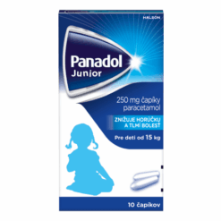 PANADOL Junior čapíky 250 mg od 15kg+ 10 ks PANADOL www.bohre.sk