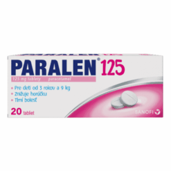 PARALEN 125 mg 20 tabliet PARALEN www.bohre.sk