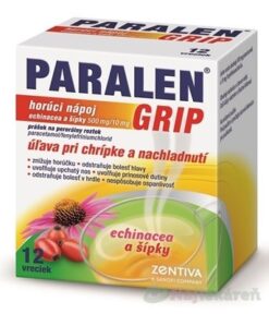 PARALEN GRIP horúci nápoj echinacea a šípky na chrípku 12 vreciek Paralen www.bohre.sk