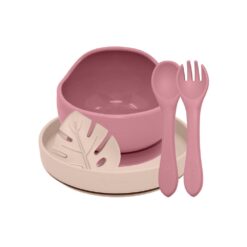 PETITE&MARS Set jedálenský silikónový TAKE&MATCH Desert Sand Dusty Rose 4 ks Petite&Mars www.bohre.sk