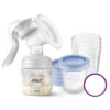 PHILIPS AVENT Odsávačka mlieka manuálna 6706720 VIA poháriky 180 ml 5 ks 1 set PHILIPS AVENT www.bohre.sk