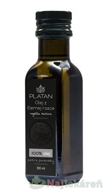 PLATAN Olej z čiernej rasce  100 ml Platan www.bohre.sk