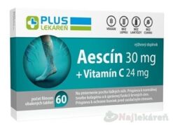 PLUS LEKÁREŇ Aescín 30 mg + Vitamín C 24 mg 60 tbl Plus lekáreň www.bohre.sk
