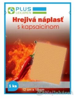 PLUS LEKÁREŇ HREJIVÁ NÁPLASŤ s kapsaicínom 12x18cm Plus lekáreň www.bohre.sk