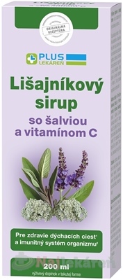 PLUS LEKÁREŇ Lišajníkový sirup so šalviou a vitamínom C, 200 ml Plus lekáreň www.bohre.sk