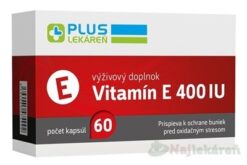 PLUS LEKÁREŇ Vitamín E 400 IU 60ks Plus lekáreň www.bohre.sk