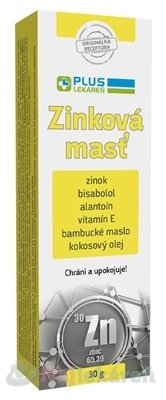 PLUS LEKÁREŇ Zinková masť 30g Plus lekáreň www.bohre.sk