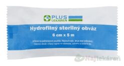PLUS Lekáreň Hydrofilný sterilný obväz 6x5m 1ks Plus lekáreň www.bohre.sk
