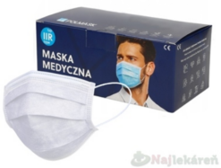 POLMASK Rúško zdravotnícke biele nesterilné jednorazové typ IIR s gumičkami 50ks POLMASK Sp z o.o. www.bohre.sk