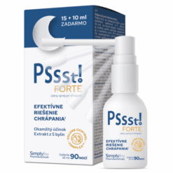 PSSST! Forte ústny sprej pri chrápaní 15+10 ml Pssst www.bohre.sk