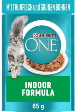 PURINA ONE cat Indoor mini filetky s tuniakom kapsičky pre mačky 26x85g PURINA www.bohre.sk