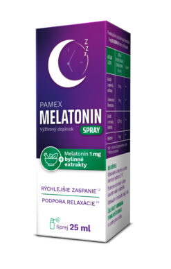 Pamex Melatonin spray ústny sprej s bylinnými extraktmi 25 ml Sirowa Slovakia www.bohre.sk