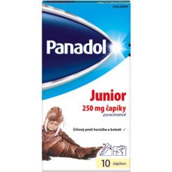Panadol Junior čapiky pre deti nad 15kg 10x250 mg Panadol www.bohre.sk