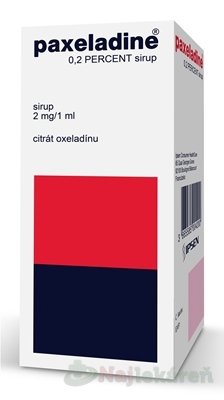 Paxeladine 0,2 PERCENT sirup na suchý kašeľ 100 ml Paxeladine www.bohre.sk