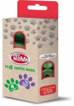 Pet Nova Biologicky rozložitelné sáčky na exkrementy 4 x 20 ks Pet Nova www.bohre.sk