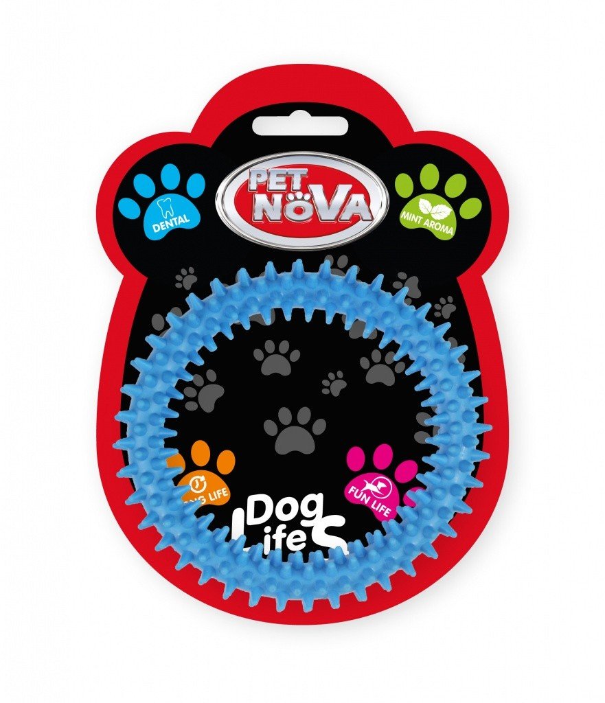 Pet Nova TPR DENTRING BLUE dentálny kruh s arómou mäty pre psy 12,5cm Pet Nova www.bohre.sk