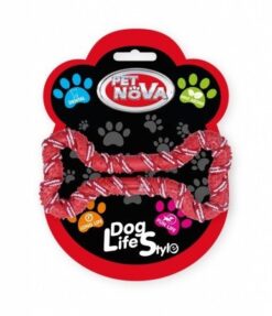 Pet Nova TPR ROPEBONE RED hračka pre psy - kosť z lana 20cm Pet Nova www.bohre.sk