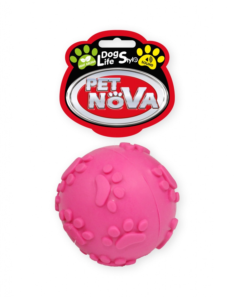 Pet Nova hračka pre psy stláčacia lopta ružová 6cm Pet Nova www.bohre.sk