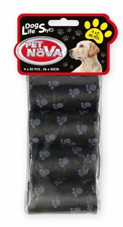 Pet Products Sáčky na zber exkrementov 4 rolky po 20 ks Pet Nova www.bohre.sk