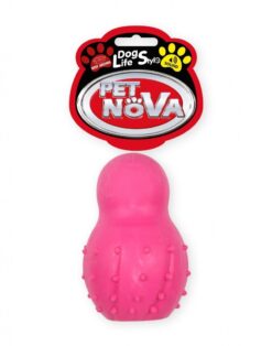 Petnova hračky pre zvieratá TPR SNOWMAN PINK hračka pre psa 9,5 cm Pet Nova www.bohre.sk