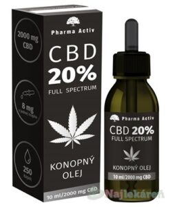 Pharma Activ CBD 20% Full Spectrum konopný olej 10 ml Himalaya www.bohre.sk