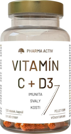 Pharma Activ VITAMÍN C + D3 120ks PHARMA ACTIV SK www.bohre.sk