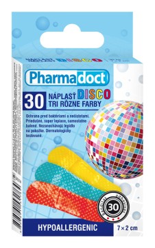Pharmadoct nápl.DISCO 7 x 2cm 30ks (3 farby) PHARMADOCT www.bohre.sk