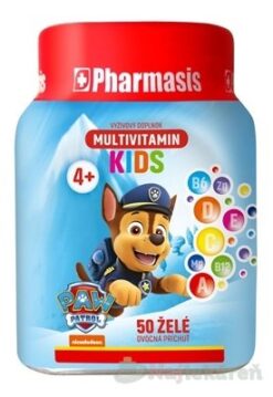 Pharmasis MULTIVITAMIN KIDS Labková patrola, 50ks želé  www.bohre.sk
