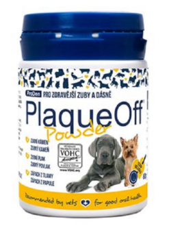 PlaqueOff ProDen Powder dentálny prášok na orálne použitie pre psy a mačky 60 g PlaqueOff www.bohre.sk