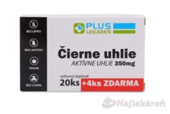 Plus Lekáreň Čierne uhlie 350 mg 20 + 4 tabliet Plus lekáreň www.bohre.sk