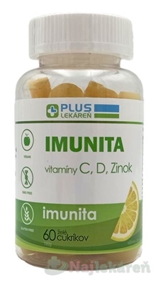 Plus Lékáreň Imunita Vitamíny C D Zinok želé 75 g 60 ks Plus lekáreň www.bohre.sk
