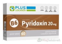Plus Lekáreň Pyridoxín 20mg vitamín B6 60 tabliet Plus lekáreň www.bohre.sk