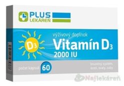 Plus Lékáreň Vitamín D3 2000 IU 60 kapsúl Plus lekáreň www.bohre.sk