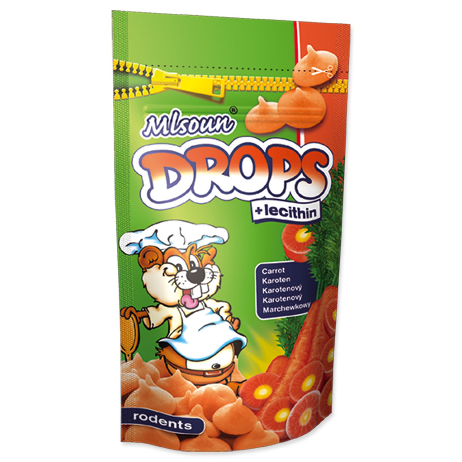 Pochúťka Dafiko Mlsoun mrkvové dropsy 75g MLSOUN www.bohre.sk