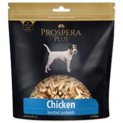 Pochúťka Prospera Plus kuracie sandwich, uzlíky 230g PROSPERA www.bohre.sk