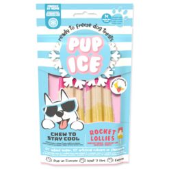 Pochúťka Pup Ice chladiaca s jahodou a banánom 2ks 90g PUP_ICE www.bohre.sk
