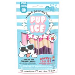 Pochúťka Pup Ice chladiaca s jahodou a čučoriedkou 2ks 90g PUP_ICE www.bohre.sk