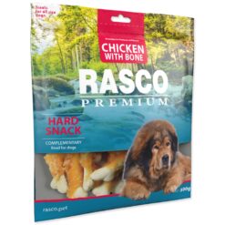 Pochúťka Rasco Premium kuracím obalené kosti 500g RASCO PREMIUM www.bohre.sk