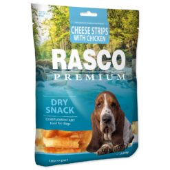 Pochúťka Rasco Premium kuracím obalené syrové prúžky 230g RASCO PREMIUM www.bohre.sk