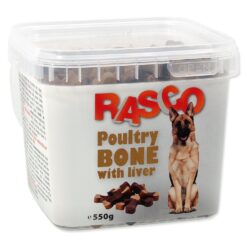 Pochúťka Rasco kosť hydinová s pečienkou 2,5cm 550g RASCO www.bohre.sk